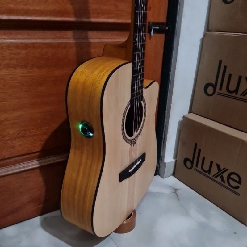 Gitar Trankustik Dluxe DW-100 Original Pabrikan Gitar Trankustic Dluxe