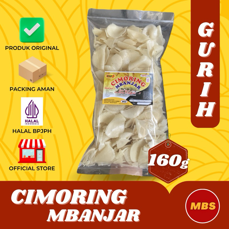 

CIMORING MBANJAR ASIN GURIH RENYAH 160g - MUBAROK SNACK