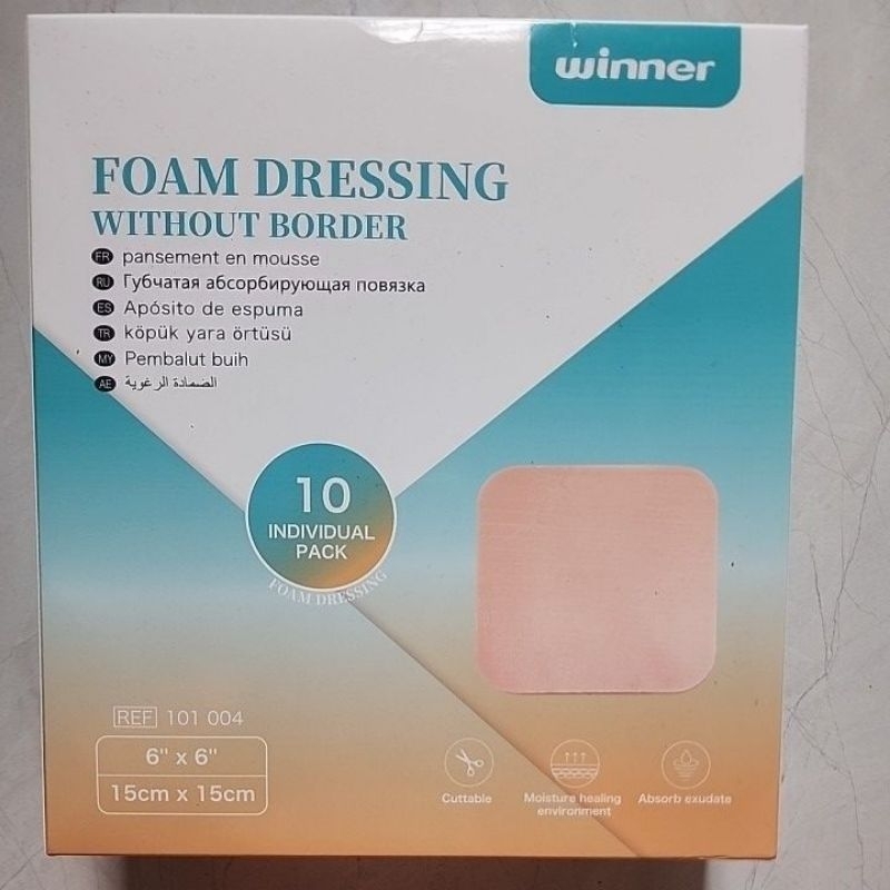 foam dressing without border 15x15cm winner