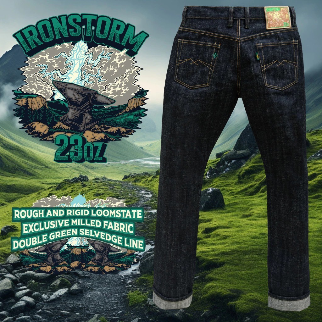 CLANA SAGE TERBARU PROMO Ironstorm 23oz Unsanforized Deep Indigo