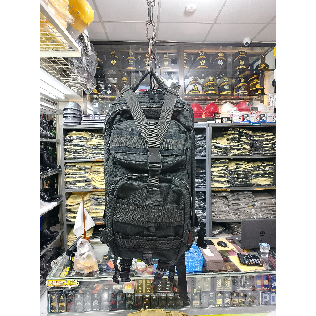 TAS TACTICAL CARRIER DAYPACK RANSEL ARMY RIMBA HITAM KECIL