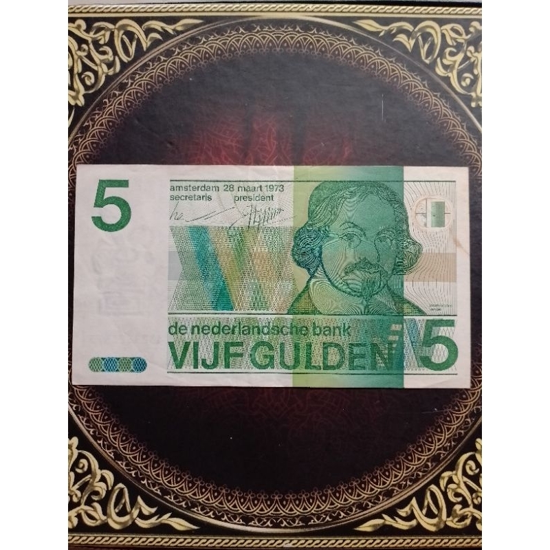 Uang Belanda 10 gulden 1973 vf