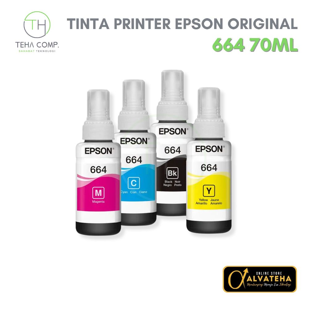 Tinta Epson 664 ORIGINAL 70ML Tinta Printer Epson L120 L310 L365