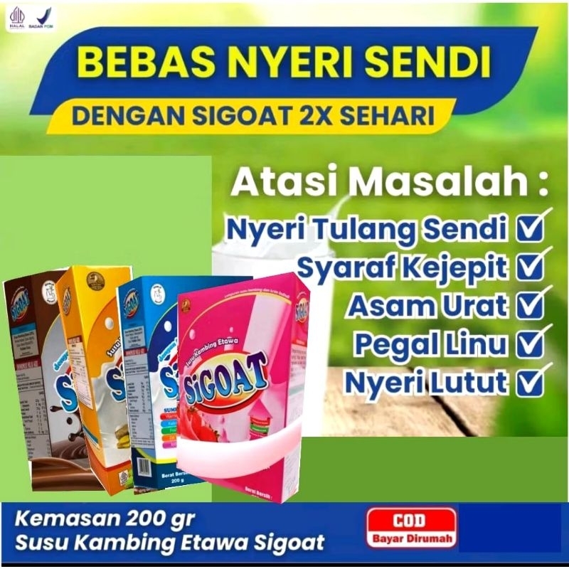 

SIGOAT SUSU KAMBING ETAWA 200 Gram I SUSU KAMBING ETAWA PREMIUM SIGOAT