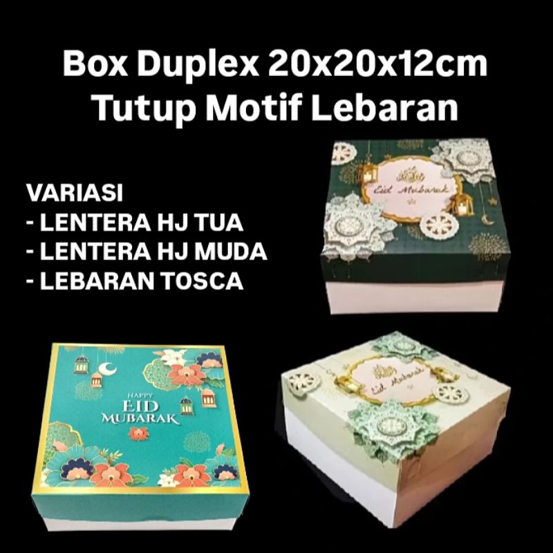 

Box Duplex 20x20x12cm Tutup Lebaran