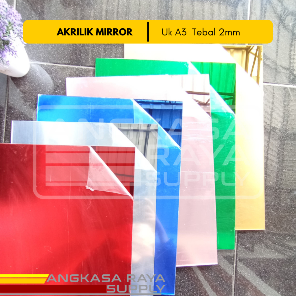 

Akrilik Mirror A3 Tebal 2mm / Acrylic Sheet Mirror / Lembaran Kaca Cermin