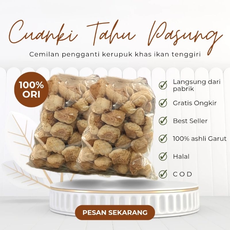 

Cuanki Tahu pasung garut isi 500pcs xtra packing