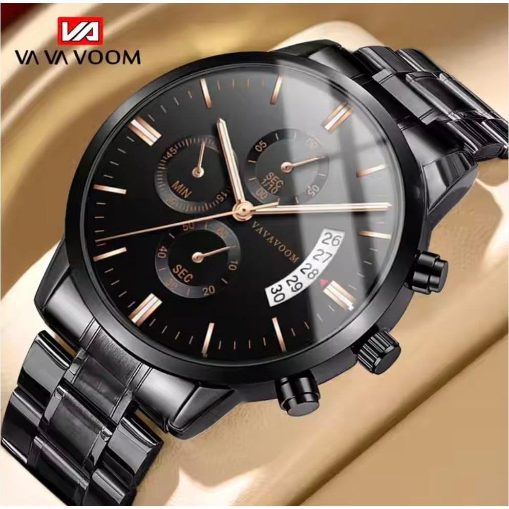 COD Jam Tangan Kasual Pria Asli Tahan Air Quartz Analog Premium Original Vavavoom Quality New Model 
