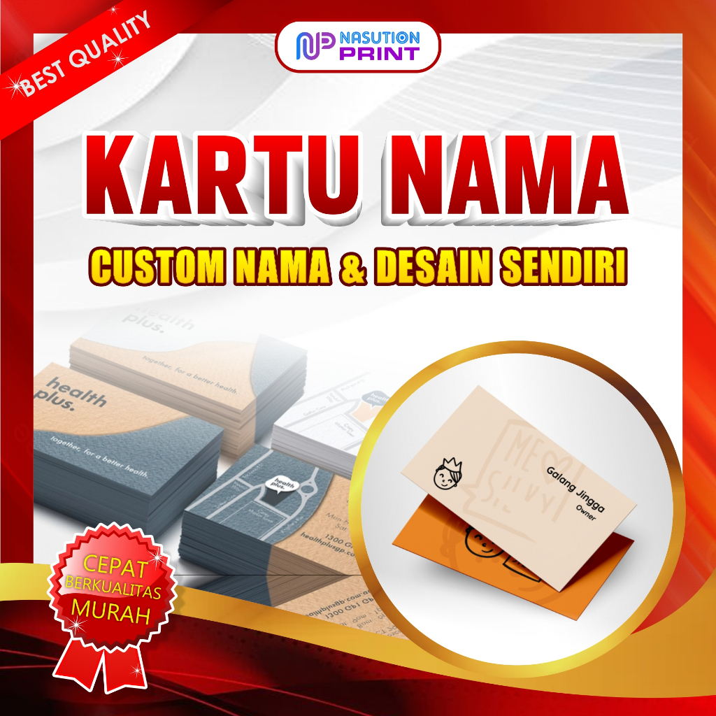 

CETAK KARTU NAMA | Bussines Card | Free BOX | isi 100pcs