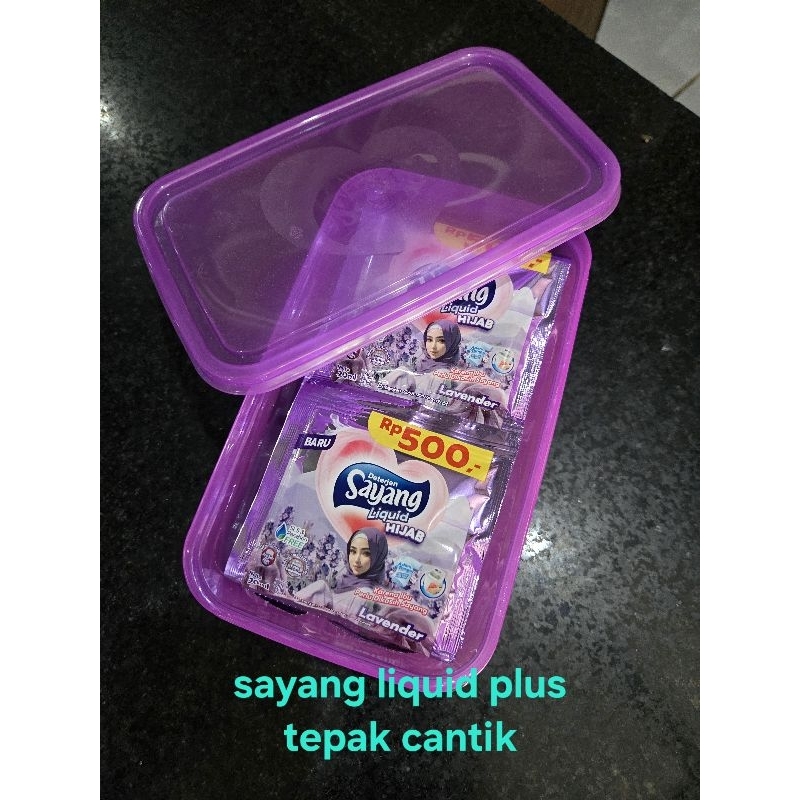 detergen sayang cair sachet gratis tepak isi 24 sachet