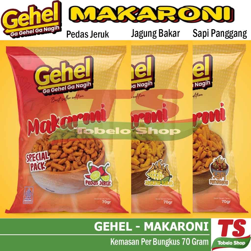 

GEHEL MAKARONI 70gr - Makanan Ringan