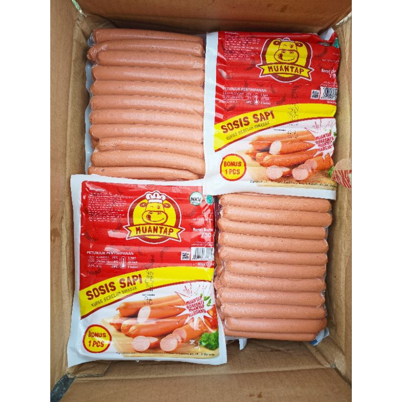 

AFGC Muantap Sosis Sapi Isi 32 Pcs/730 Gram