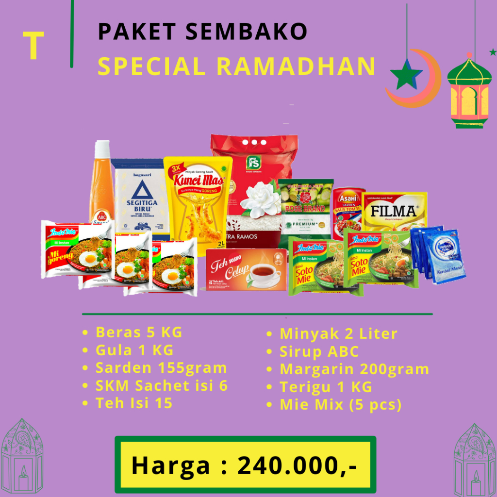 

Paket Sembako Ramadhan T / Paket Sembako Murah By Storesixteen