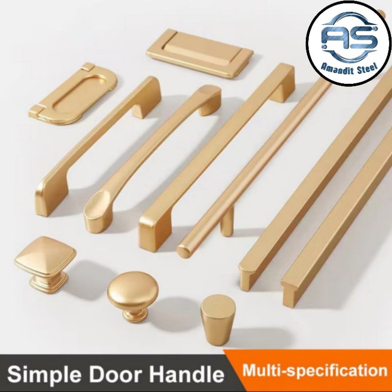 Gagang Pintu Laci Lemari Kitchen Set Minimalis Stainless Steel Anti Karat Gagang Pintu Modern Tarika