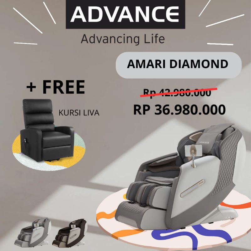 ADVANCE - AMARI DIAMOND - Massage Chair - Terapy Tulang Belakang
