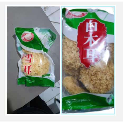 Jamur Putih Salju Jamur Es Putih Salju PAK BESAR 500 & 100 Gram White fungus