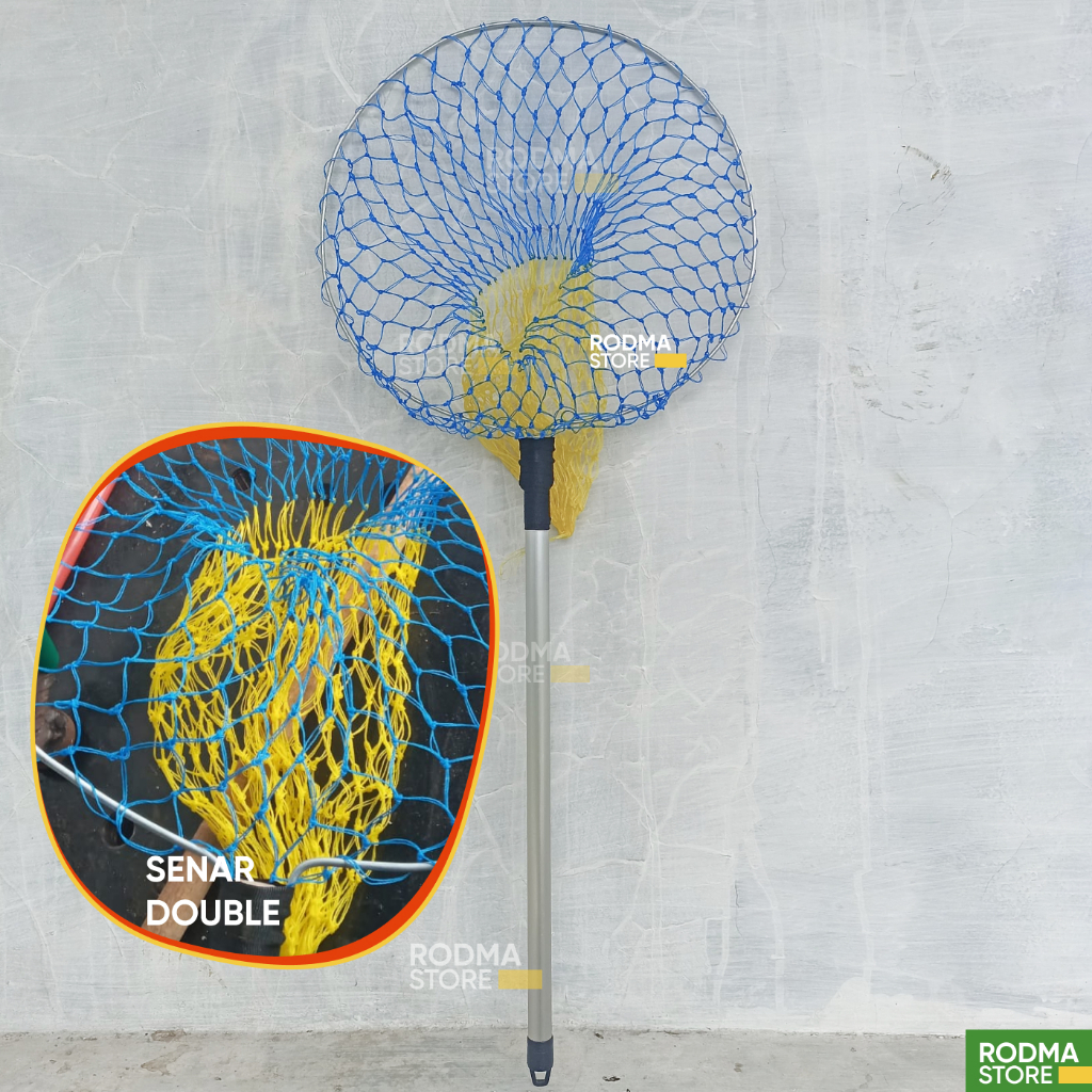 Serokan ikan SENAR serokan ikan senar ikan konsumsi nila lele gurame gagang aluminium kuat