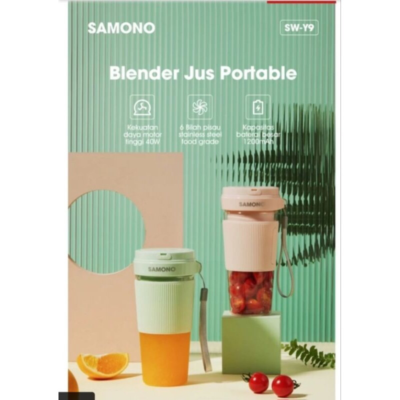 Miniso x Samono SW Y9 Food Chopper Portable / Fruit juicer blender jus blender makanan