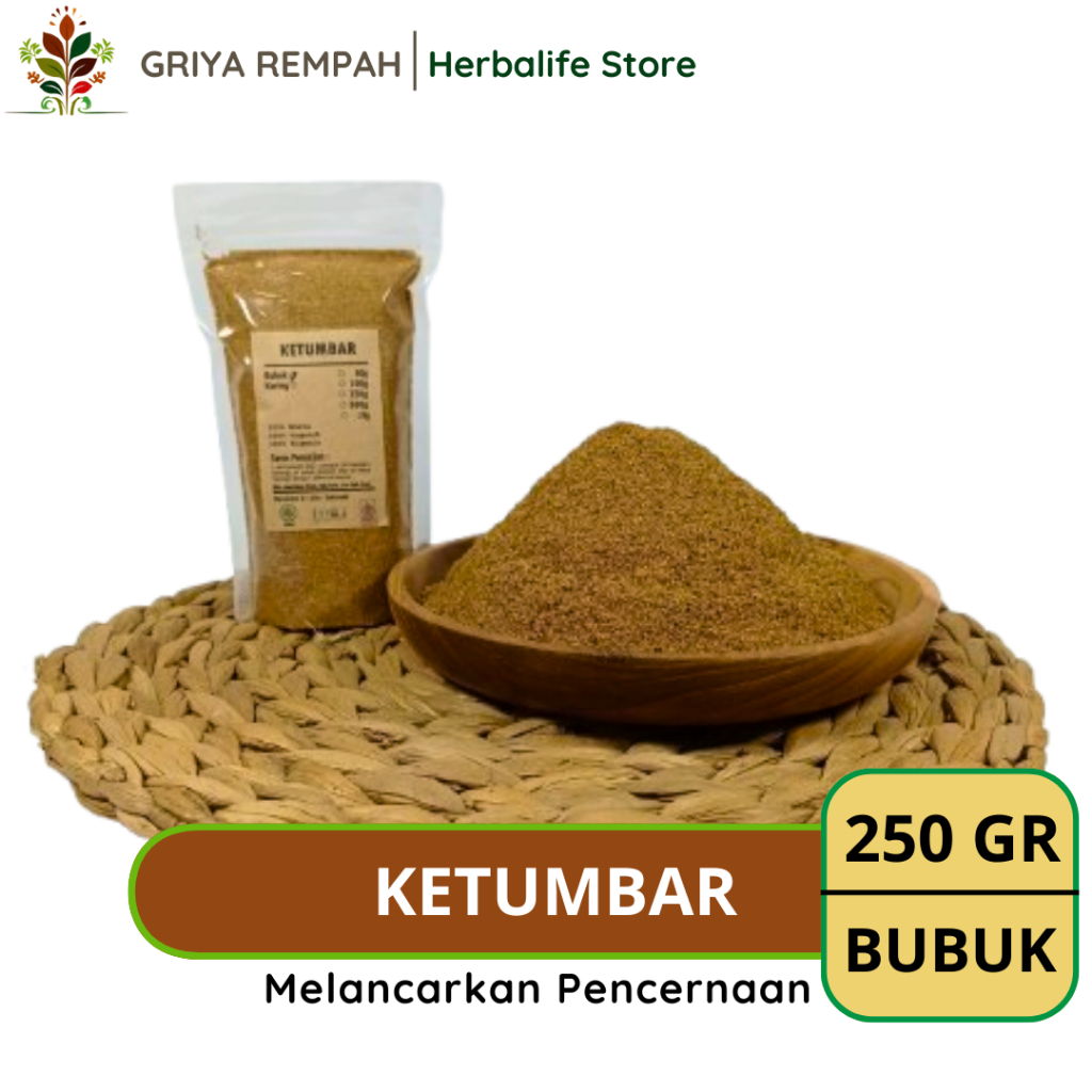 

KETUMBAR BUBUK 250 GRAM Tumbar Rempah Herbal Simplisia Alami Premium untuk Ramuan Kering Jamu Tradisional & Kesehatan Coriandrum sativum