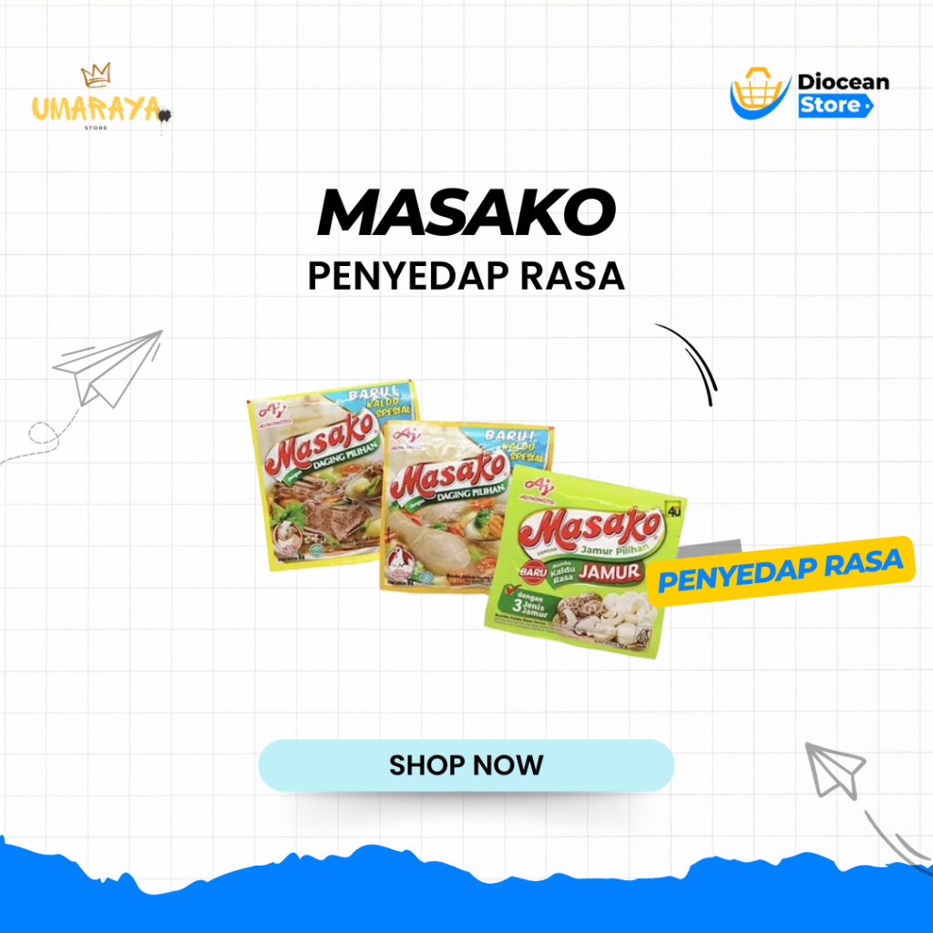 

Masako Sapi Masako Ayam 12 sachet/ 1 renceng Kaldu Bubuk