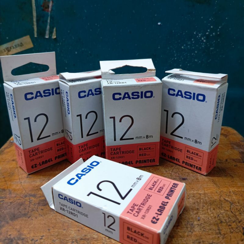 

EZ Label/CASIO EZ-Label Printer CASIO 12mm RED/Original by Casio/Promo