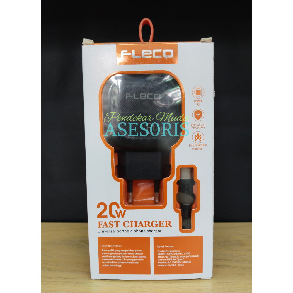 Charger Murah Berkualits Merek FLECO F-55C 20W-3A