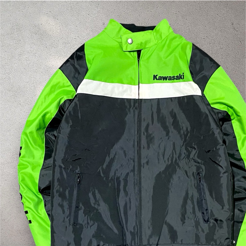 Jaket Motor Racing Colorblock Kawasaki Ninja RR Original