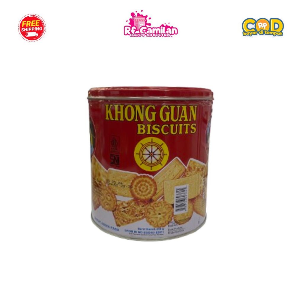 

[RF_Camilan] Khong Guan Biscuits Kaleng Bulat 650Gr