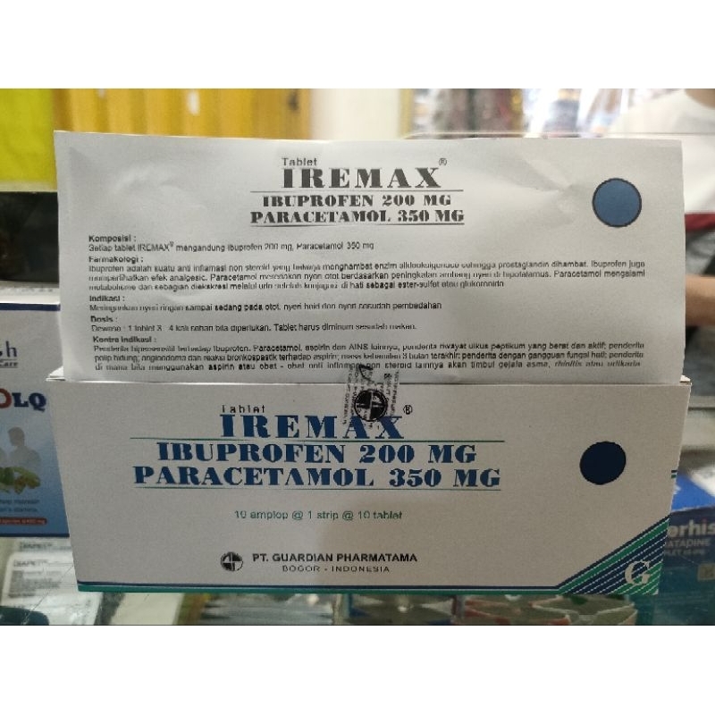 Iremax IBUPROFEN 200 MG Paracetamol 350 mg Tablet