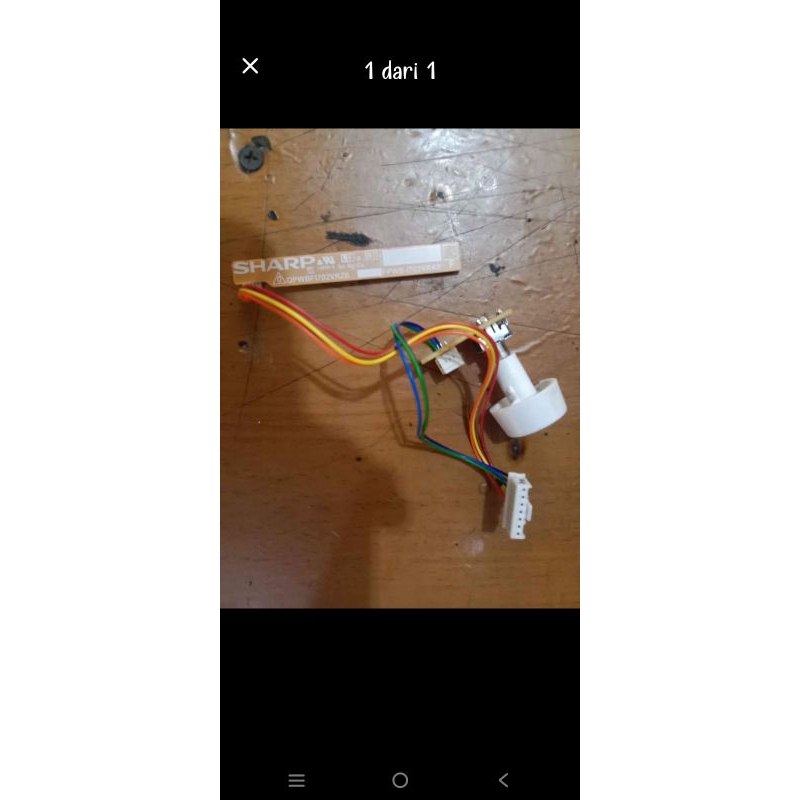 stelan suhu complit lampu LED kulkas sharp. 2 pintu