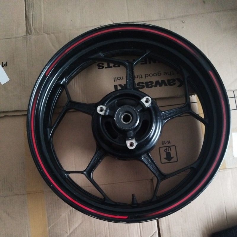 velg roda belakang ninja 250fi old original copotan mulus