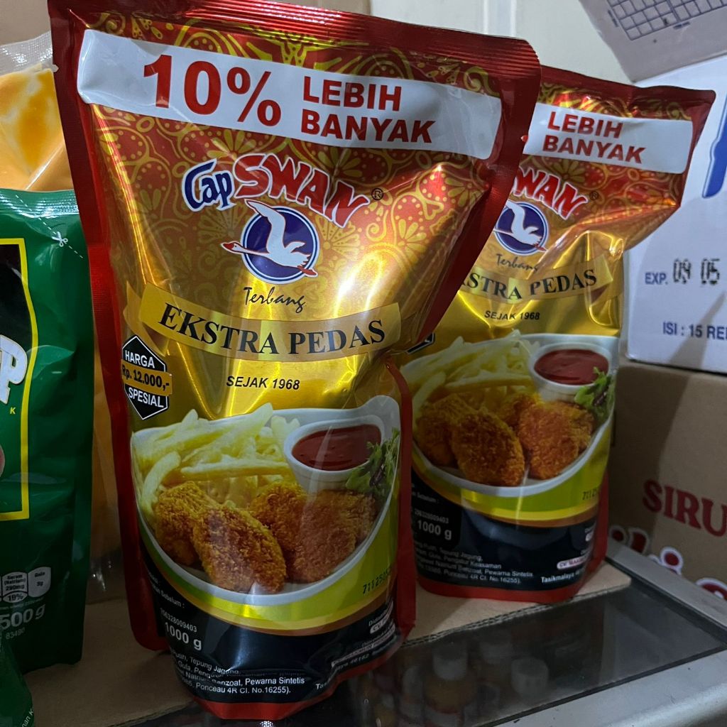 

(14) Saos Swan Pouch 1KG Extra 10% Saos Dimsum Burger Chicken