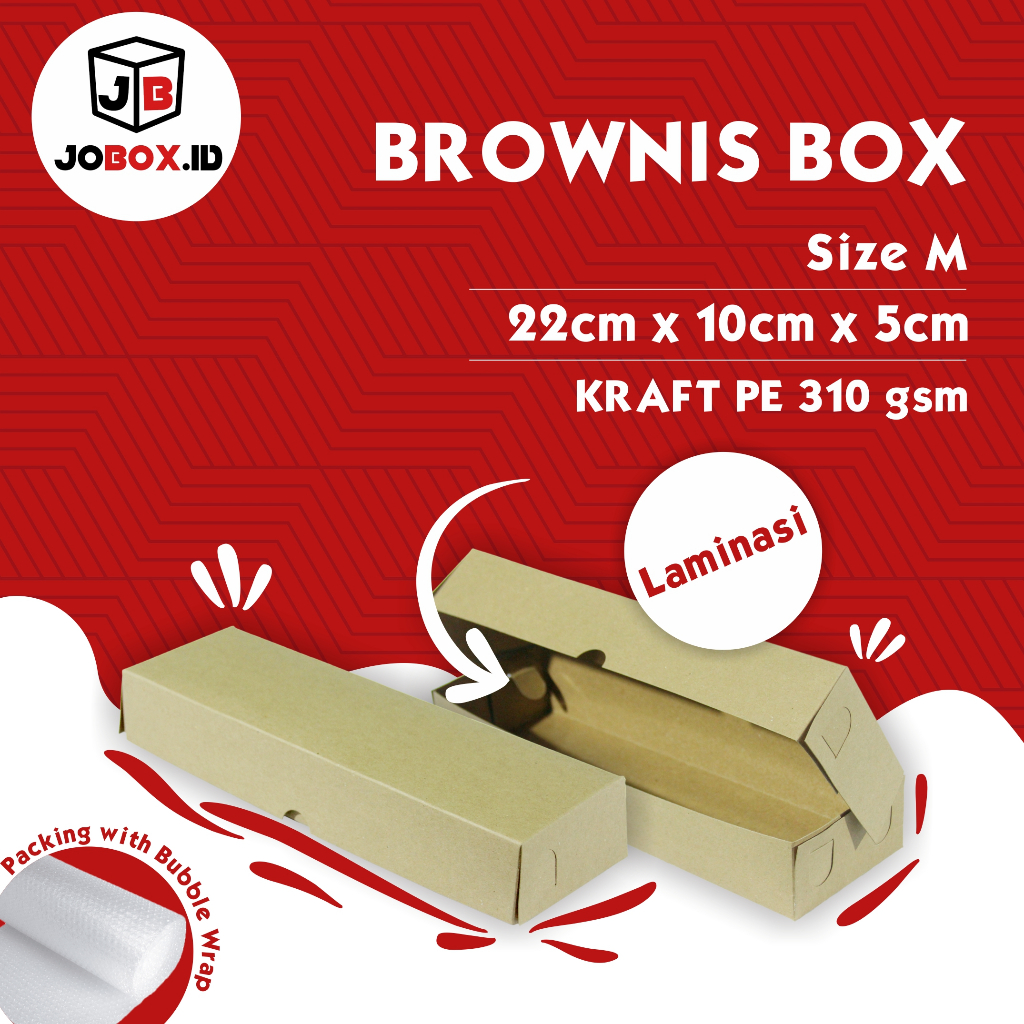 

Box Brownies Size M Kraft FULL LAMINASI 22x10x5 cm / Dus Kue / Dus Brownies / Box Brownies / Box Brownies mini / Box Pizsa panjang / Dus Donat isi 3 / Dus Donat / Box Donat murah