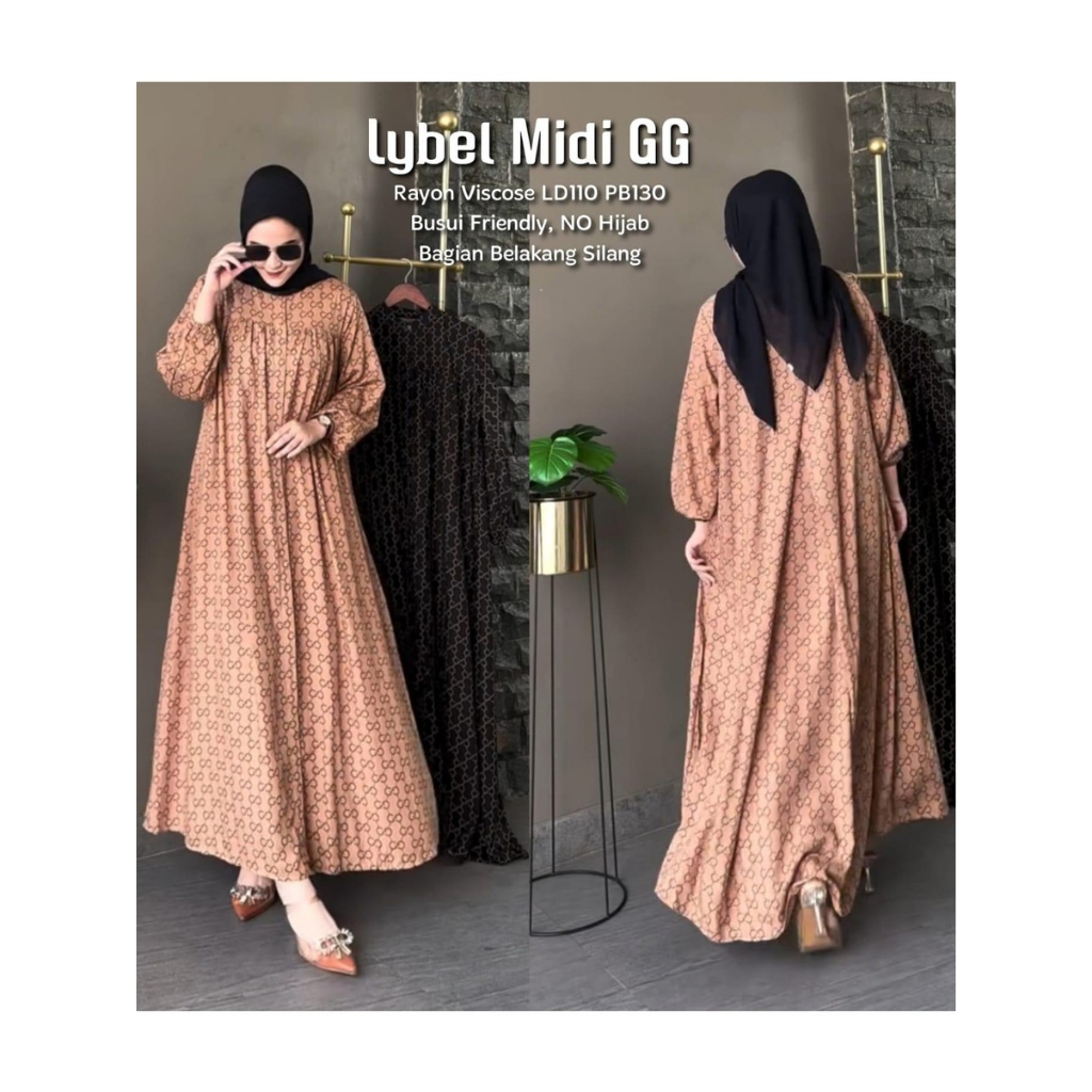 Gamis Dress Muslimah - Lybel midi GG