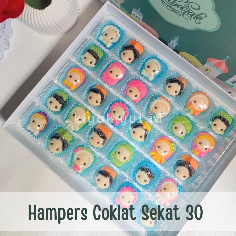 

HAMPERS COKLAT LEBARAN SEKAT 30 ISI RICE CRISPY - KIYA KIYUT COKLAT