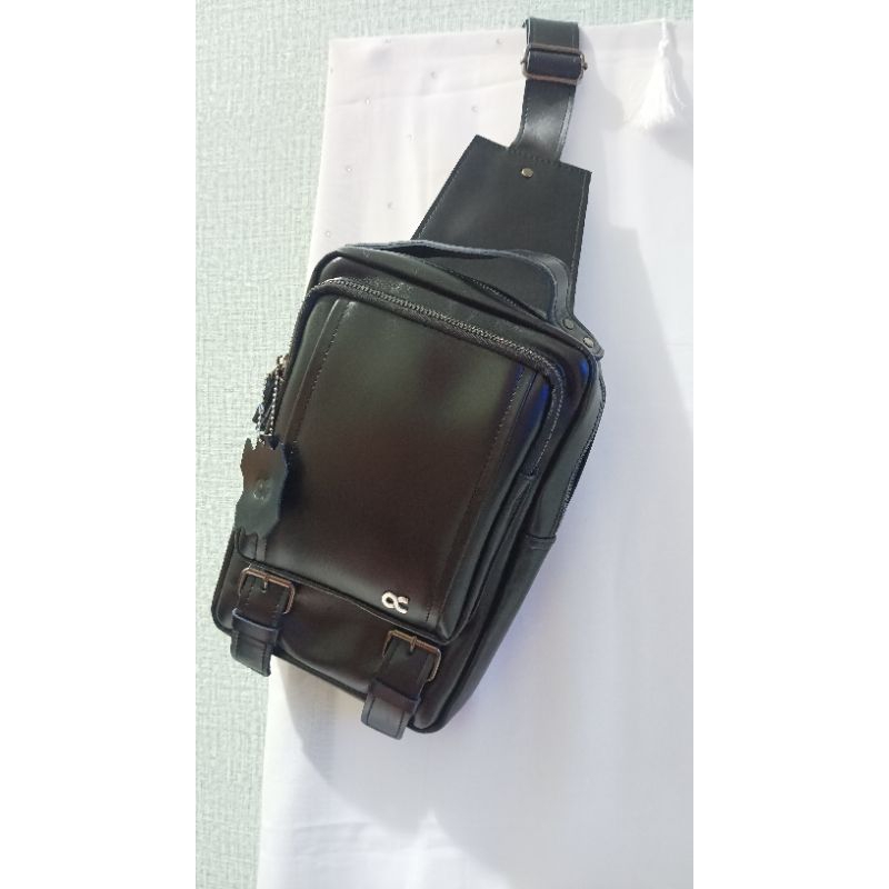 Tas Kulit Waistbag (Slempang Pria Kulit Asli) Brand "ODON CIBADUYUT"