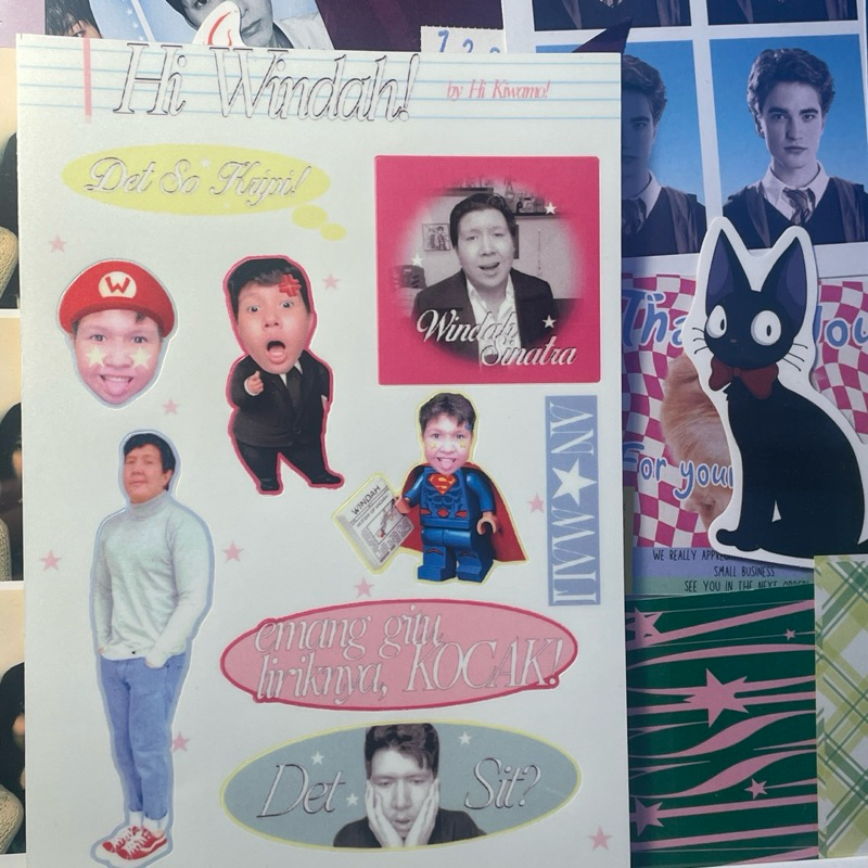 

hi, Windah! stickers doff a6