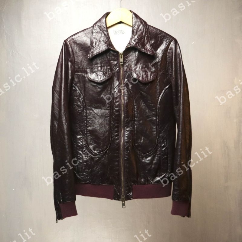 Lidah 🇯🇵 horsehide bomber leather jacket second preloved