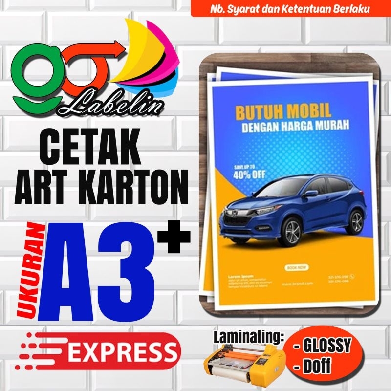 

Print Cetak Custom TIK Art Karton Art Paper 310 Gsm Murah