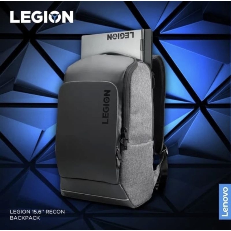 Original Resmi Lenovo Legion 15.6" Recon Gaming Backpack Tas Laptop Travel