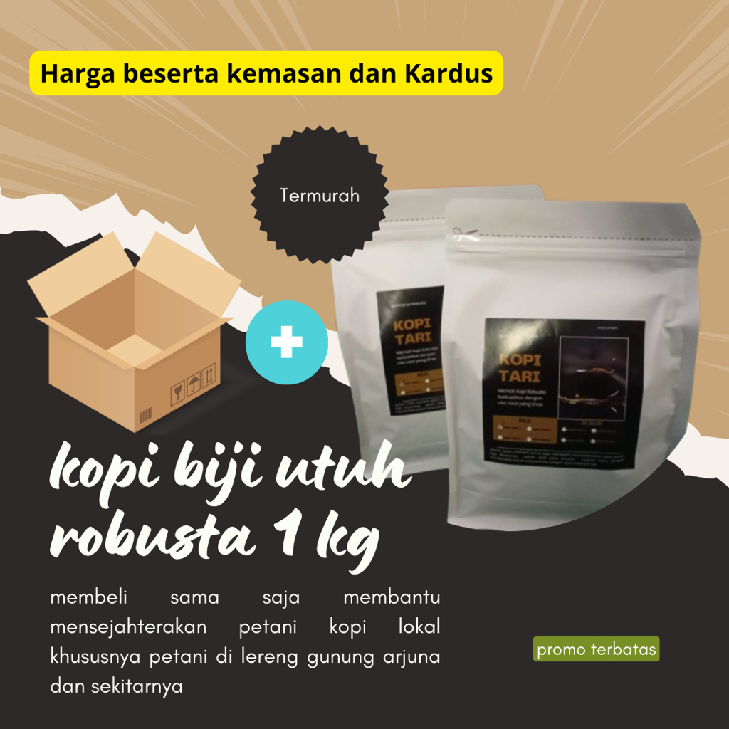 

Kopi Biji Robusta IJEN Kualitas (A) 1 kg ROASTING/SUDAH DI GORENG ORIGINAL BANYUWANGI