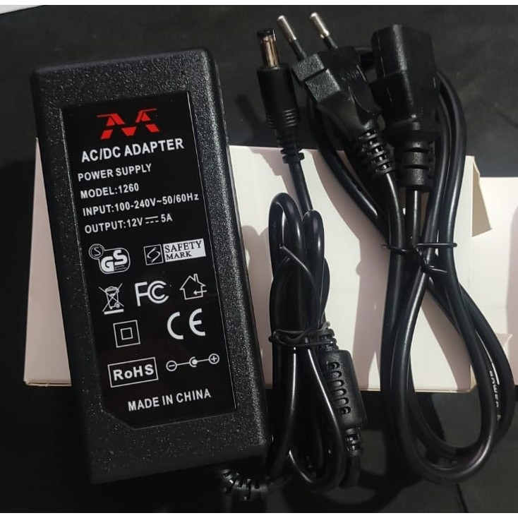 Adaptor 5a 12v Murni Switching Adaptor CCTV 12V 5A Adaptor DVR CCTV 12V 5A
