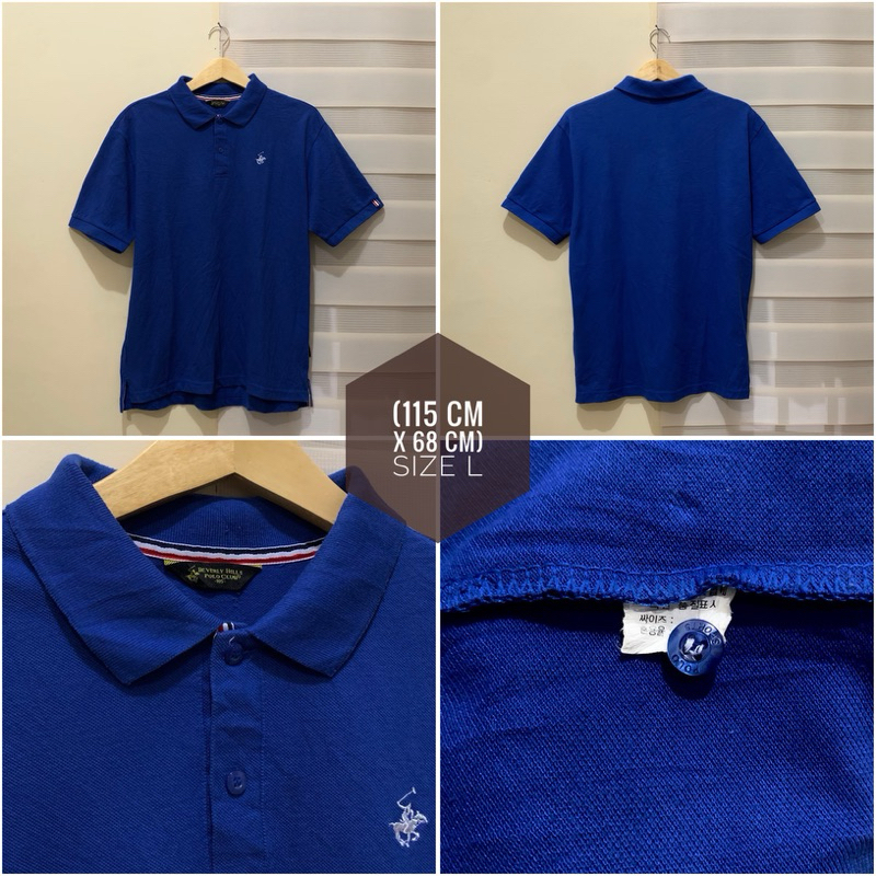 Poloshirt Beverly Hills Polo Club Biru Original
