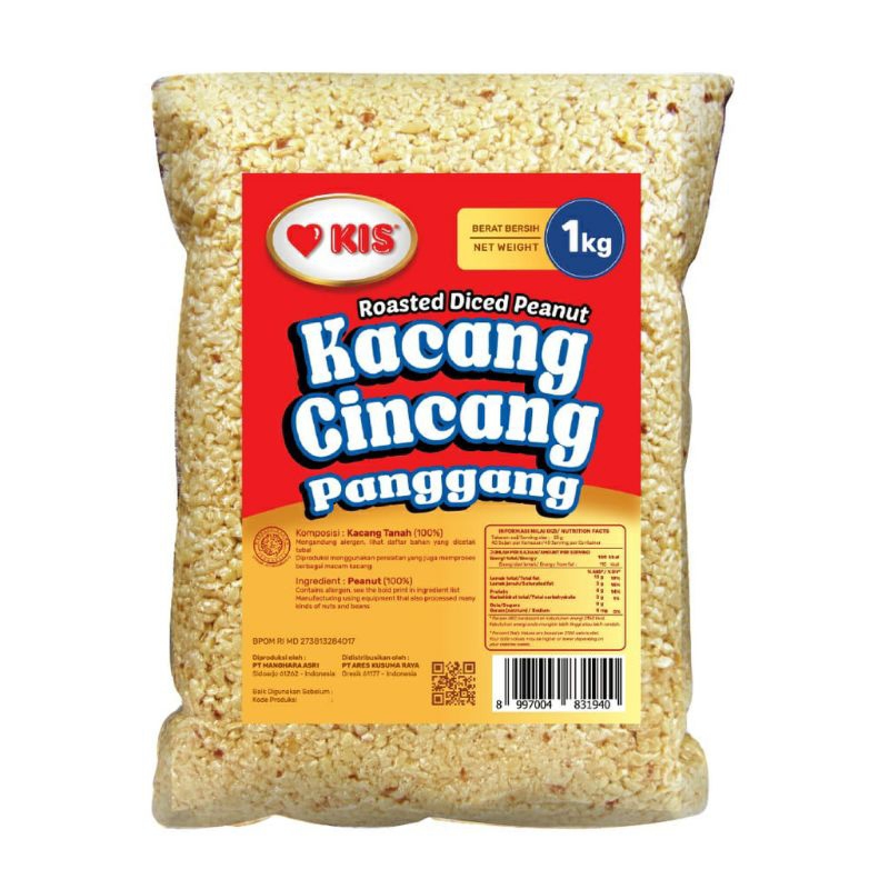 

KIS KACANG CINCANG PANGGANG 1KG TERMURAH 1KG