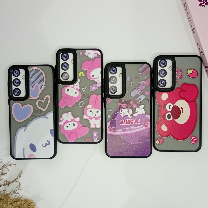 case cute cartoon labubu / kuromi samsung a55 5g / samsung a55 5g / Oppo a3s / Oppo a53