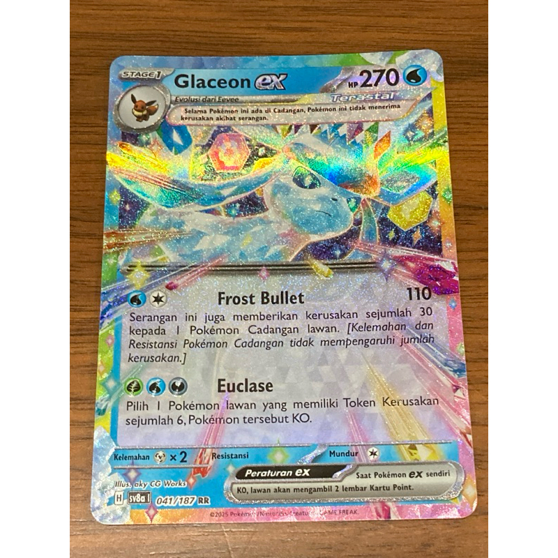 Kartu Pokemon Asli Glaceon EX