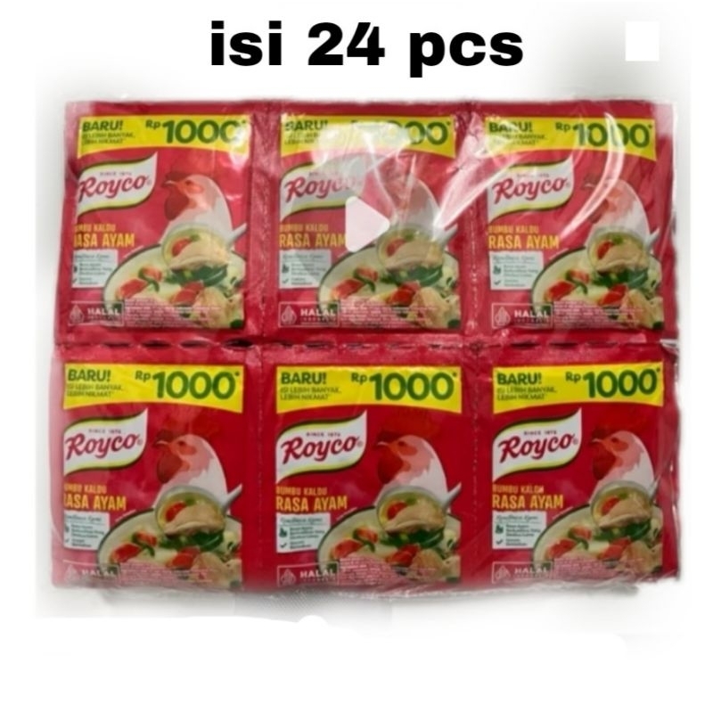 

ROYCO rasa ayam kemasan 1000 (isi 24pcs)