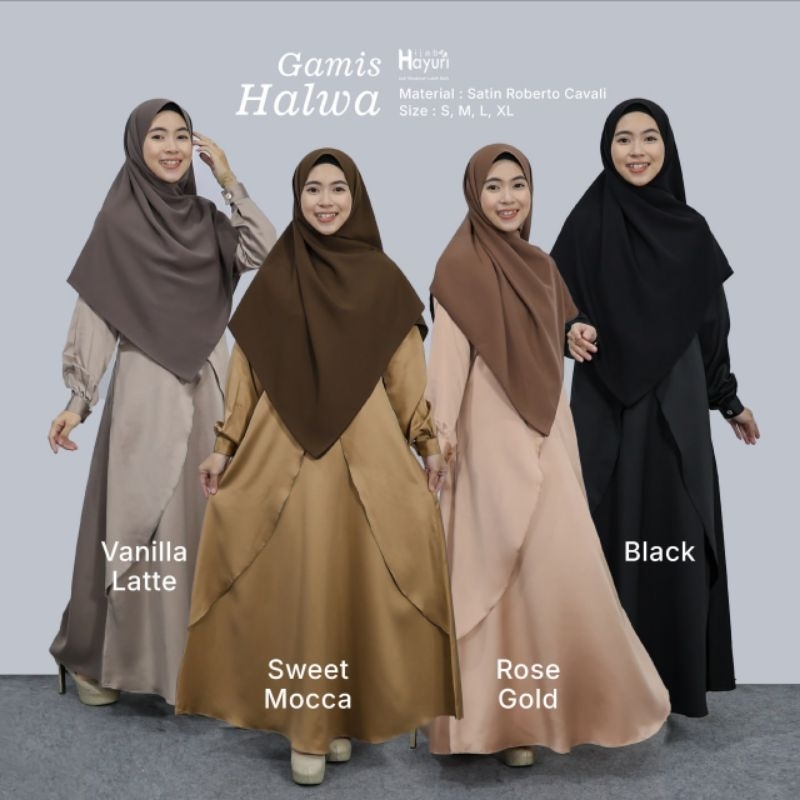 Gamis Halwa | Gamis Satin | Gamis Roberto Cavali
