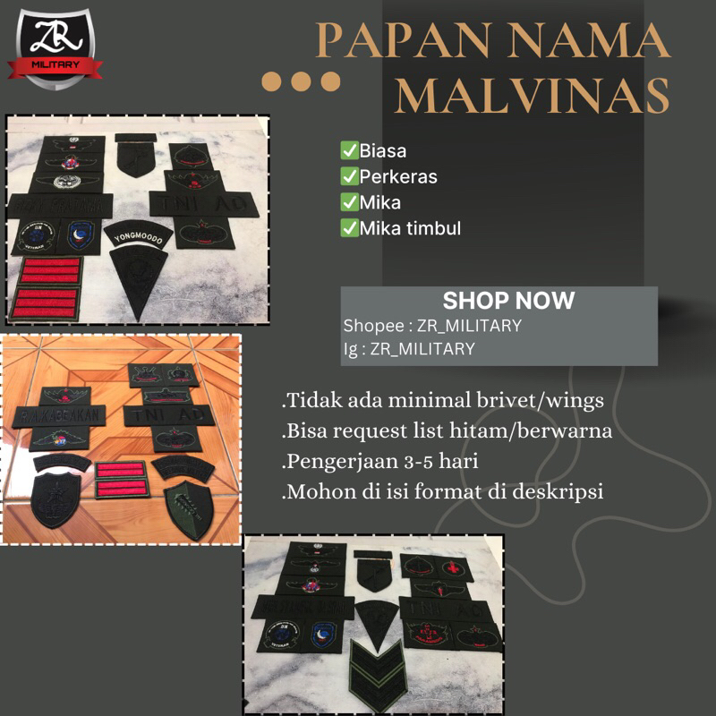 

PAPAN NAMA MALVINAS TNI AD