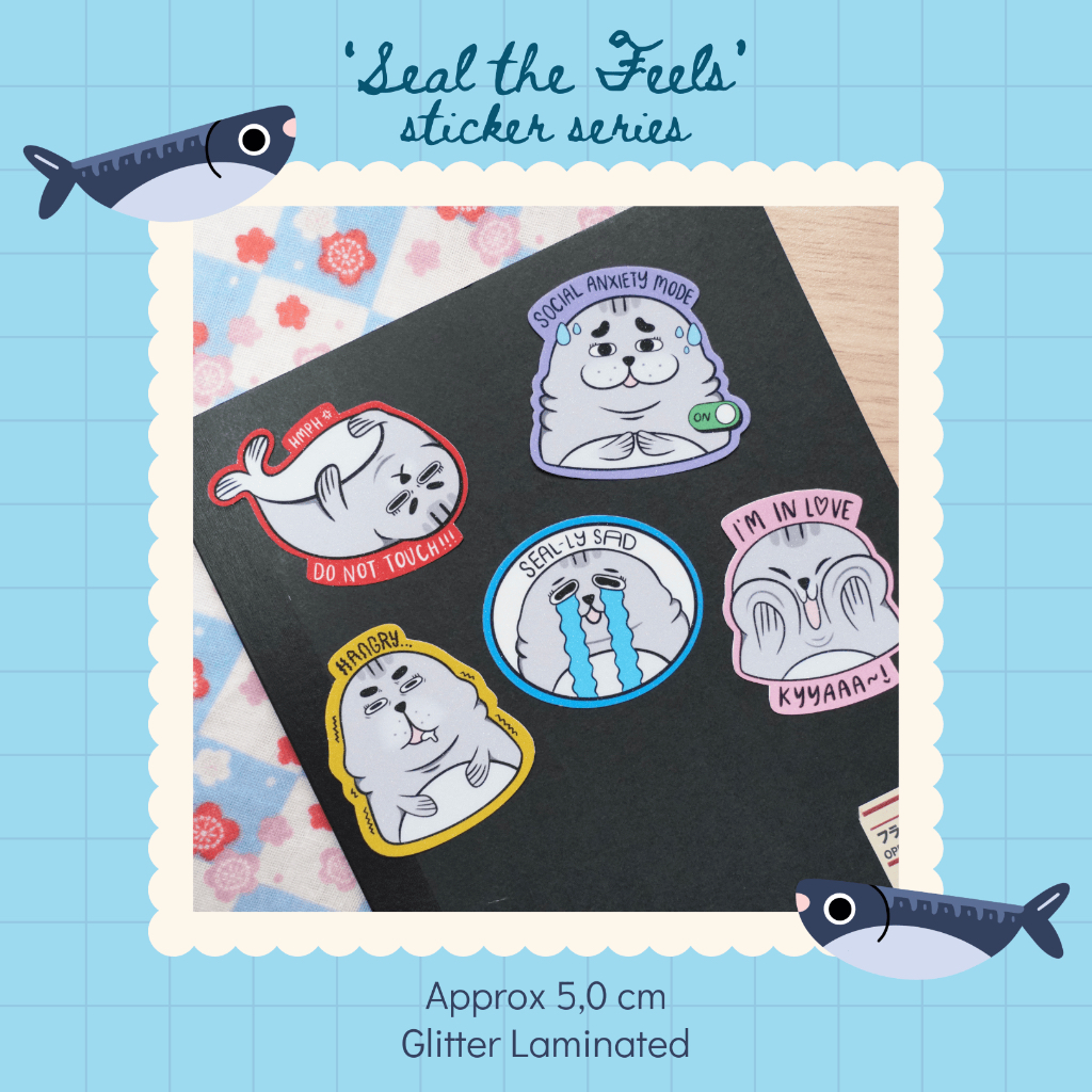 

Pip Die Cut Sticker - Seal the Feels Sticker Series